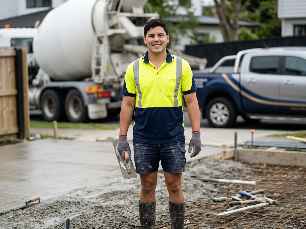 Ethan Walker, concrete layer in Parnell